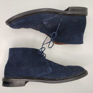 Allen Edmonds Gobi Chukka Ankle Boots Blue Suede